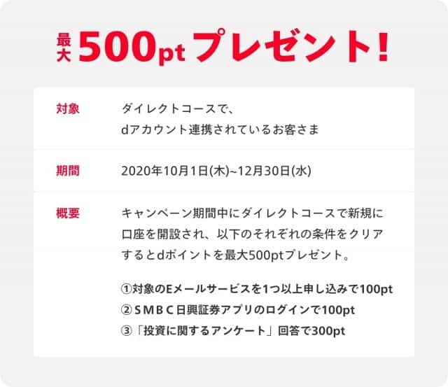 日興フロッギーdアカウント連携キャンペーン