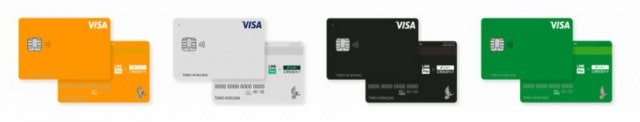 VISA LINE Payカードのデザイン